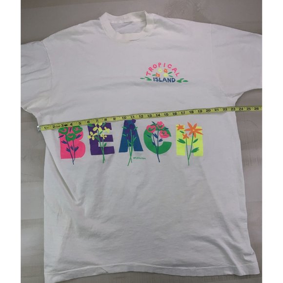 Vintage Turtle Bay Tropical Island Beach 90s Single Stitch T Shirt Adult - Picture 11 of 16